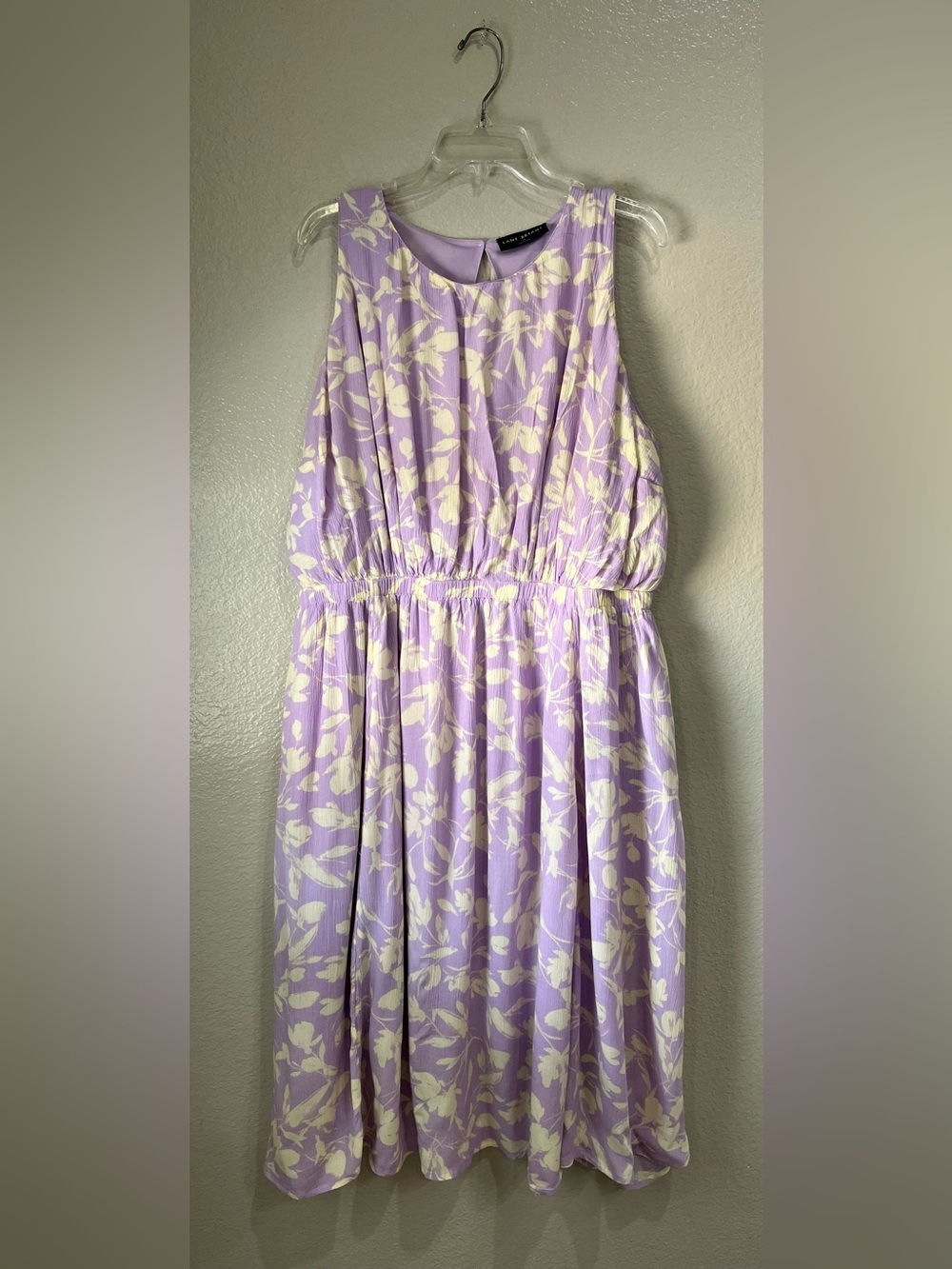 Lane Bryant | Dresses | Lane Bryant Floral Halter Dress Lavender Cream Plus Sz 2 Variations Tc0625